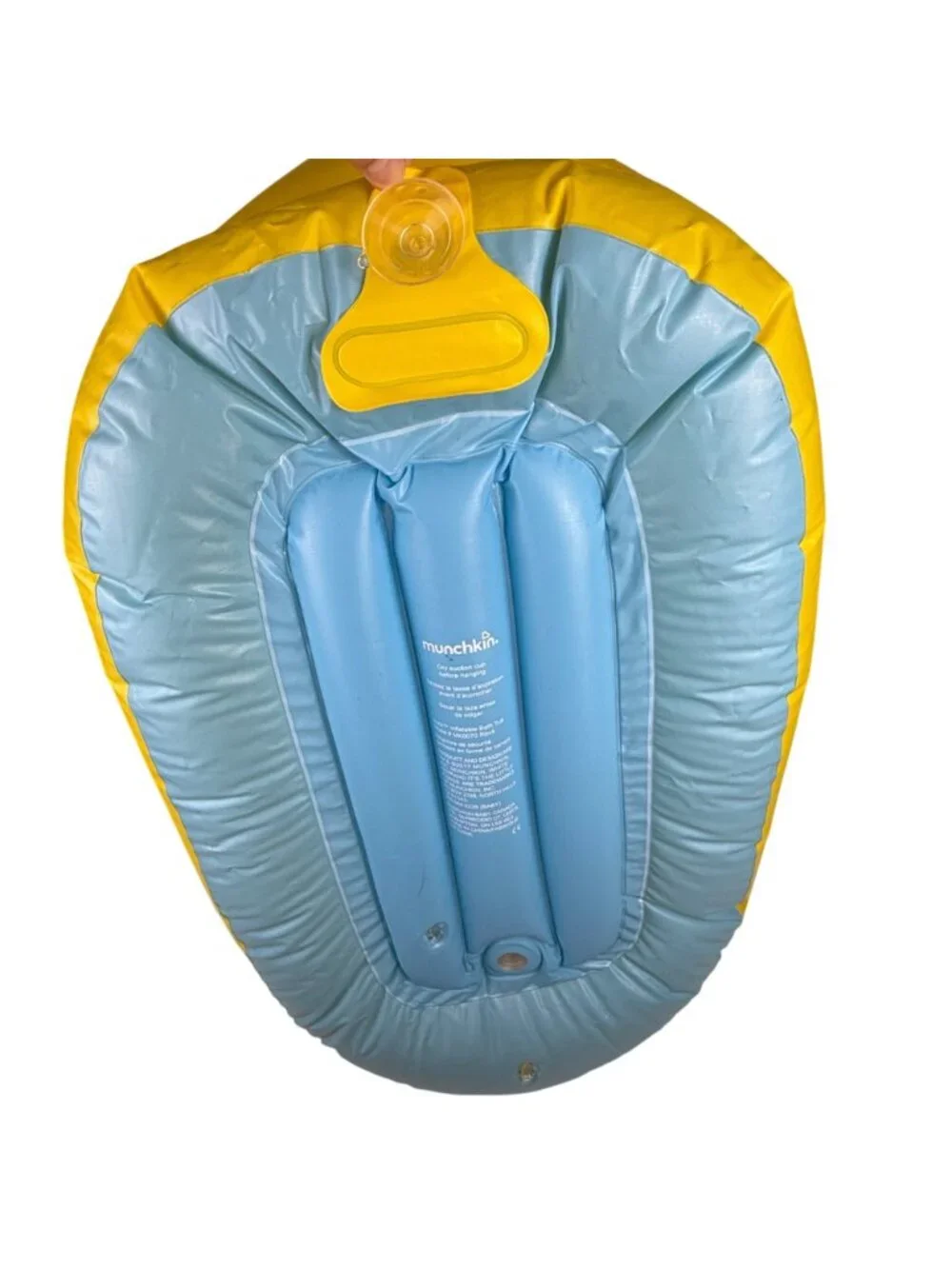 Munchkin Yellow Duck Inflatable Bathtub for Babies Ages 6-24 Months Model MK0070
